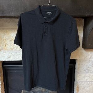 Vince Men's Dark Polo Shirt (size L)